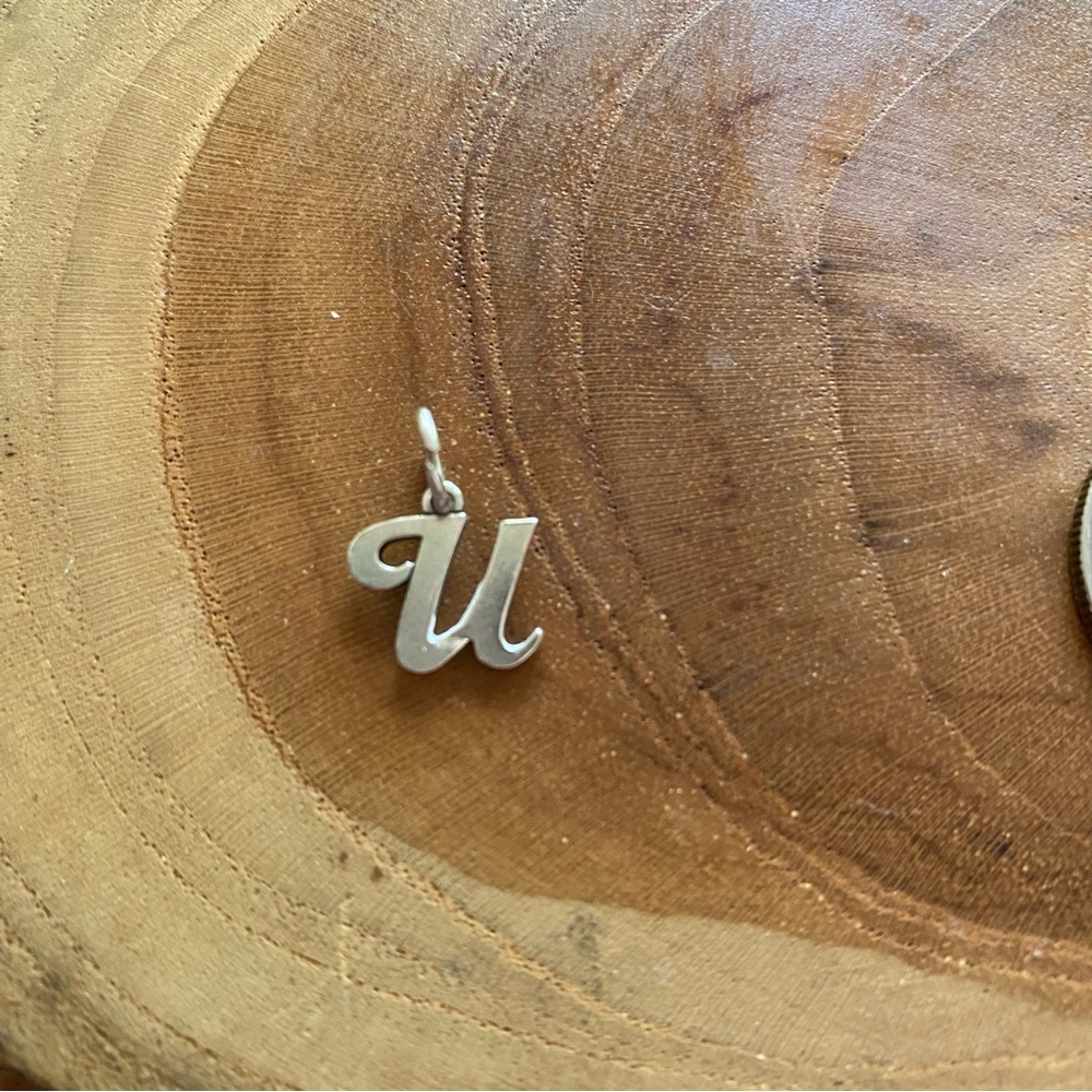 James Avery Script Initial “U” Charm, Sterling Si… - image 1